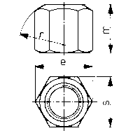 Sechskantmutter 1,5xD hoch, DIN6330B, M16, 24mm